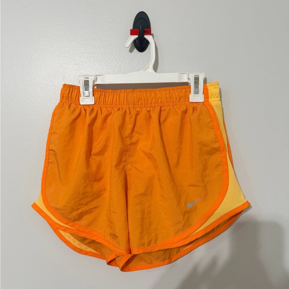 Nike Women's Vibrant Orange Athletic Shorts